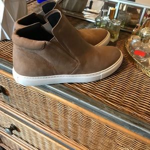 Tan Kenneth Cole pull on high tops